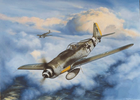 "Dora 9" - Jerry Crandall - Fw-190 Ace Hans Dortenmann World War II Art